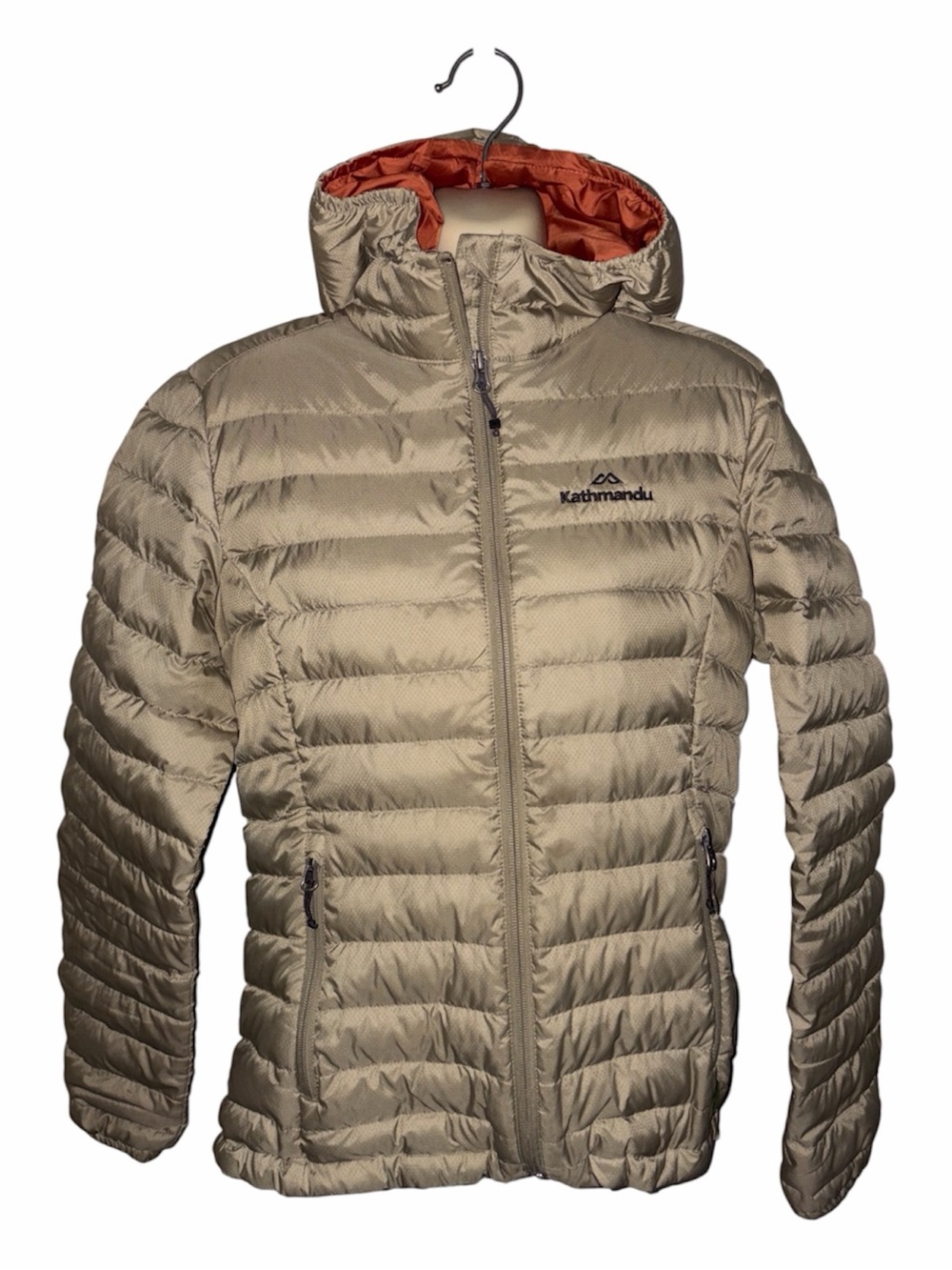 Kathmandu Heli Hooded Down Jacket Women's sz10 Khali Full Zip